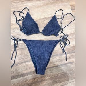 TJ swim medium Navy Blue Bikini